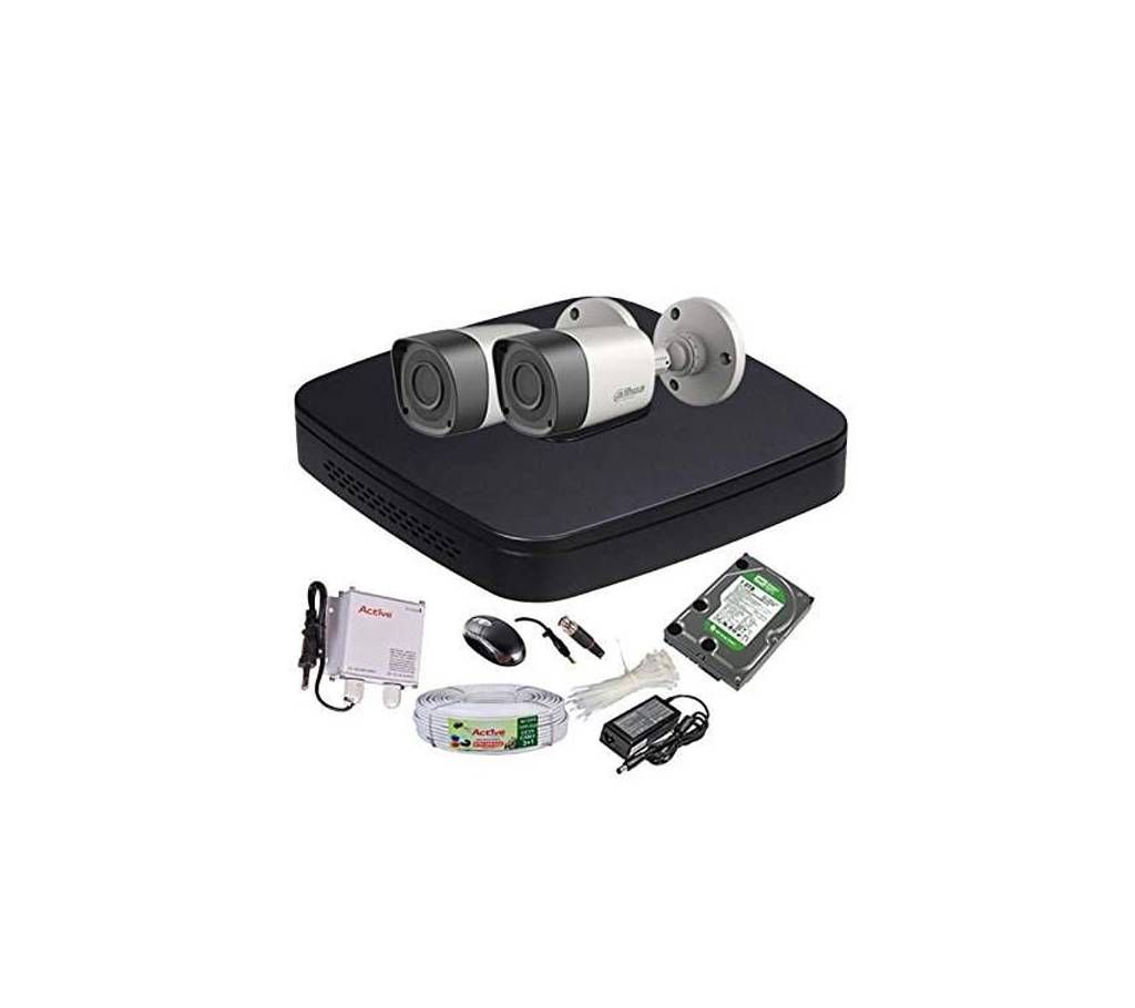 CCTV Package Dahua 4 Channel DVR 2 Pcs Full HD Camera