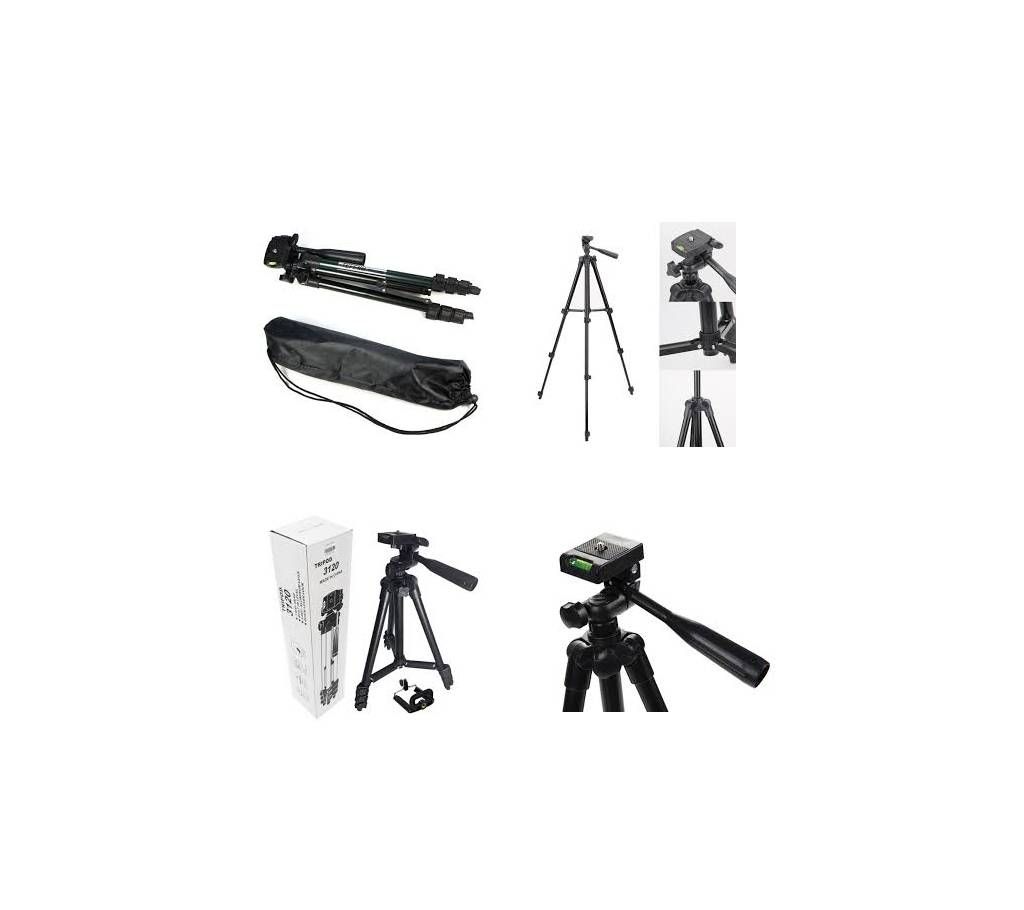 TF-3120 Portable Lightweight 4 Sections Tripod for Camera Black