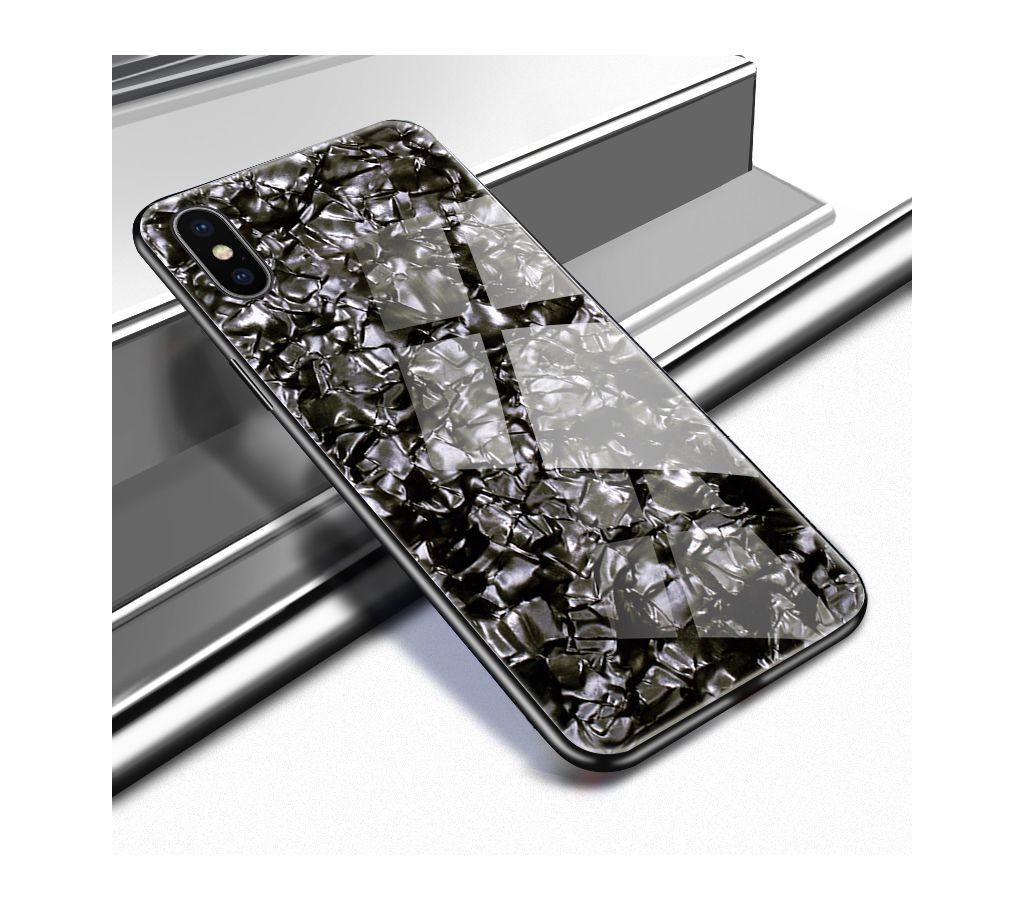 Luxury Bling Conch Shell Sparkling Tempered Glass Case For IPhone 6/6s