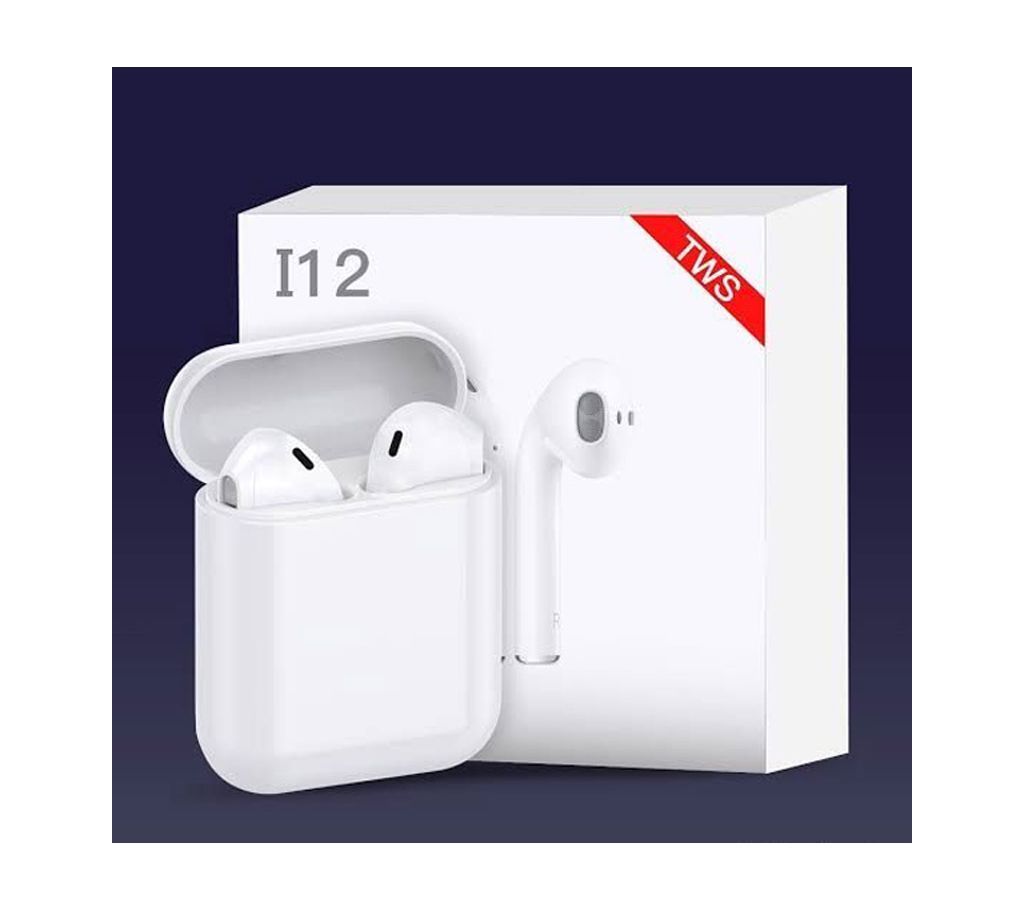 I12 TWS Bluetooth 5.0 Earbuds True Wireless Touch Control Bluetooth Earphones