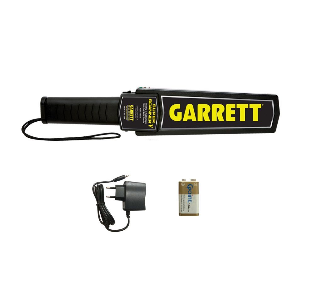 GTC GARRETT HAND HELD METAL DETECTOR WITH CHARGER & RECHARGEBLE BATTERY