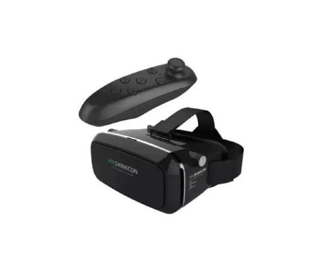 Portable 3D Virtual Reality Glasses With Bluetooth Remote Controller  GNG