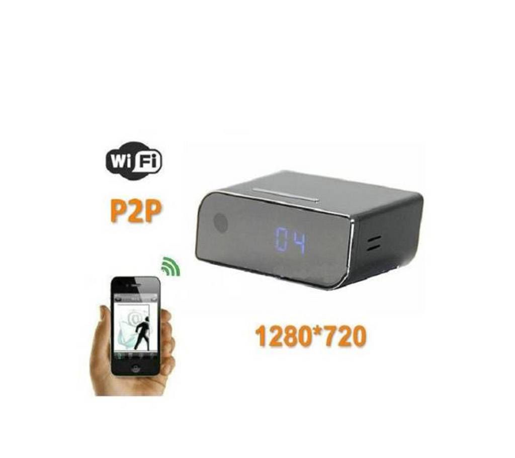 WiFi IP Night Vision Clock Video Camera HD motion