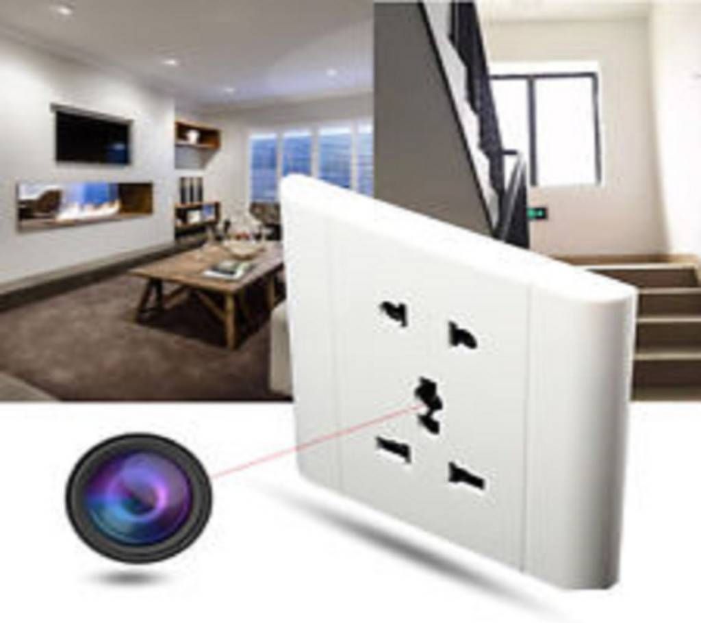 Wall Power Socket Hidden Camera