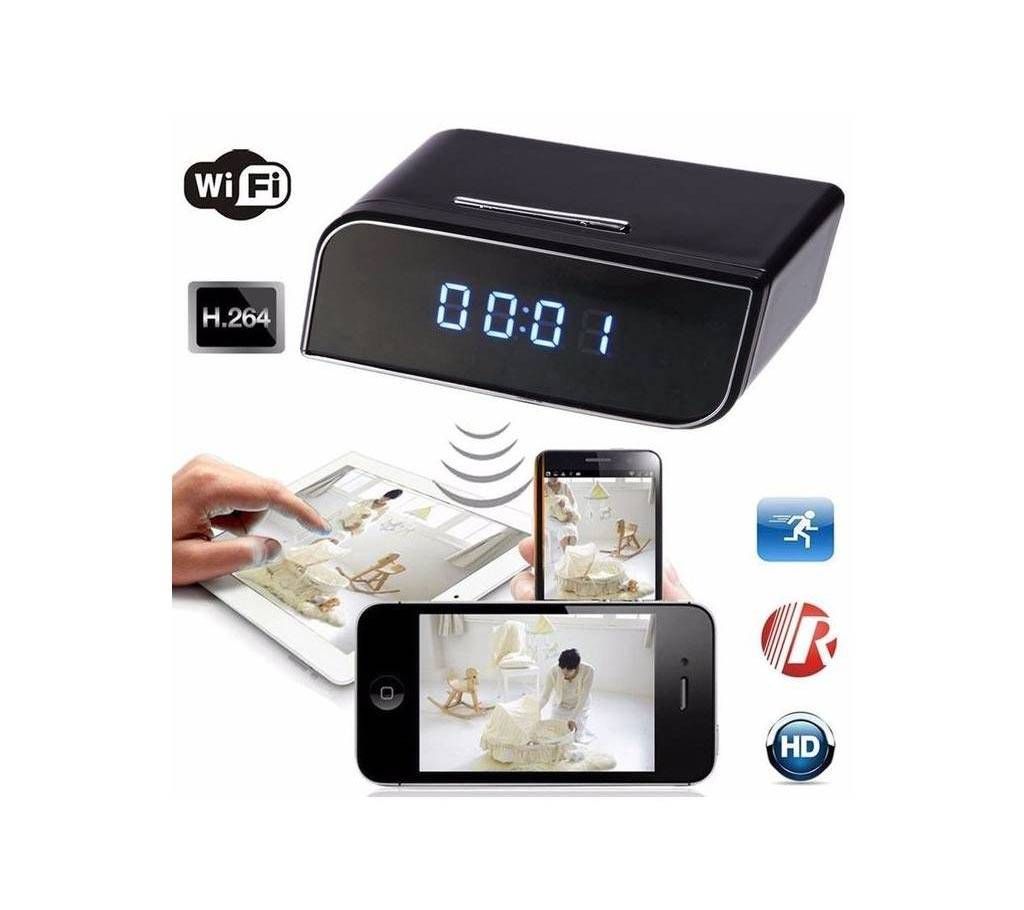 WIFI IP HD TABLE CLOCK SPY CAMERA