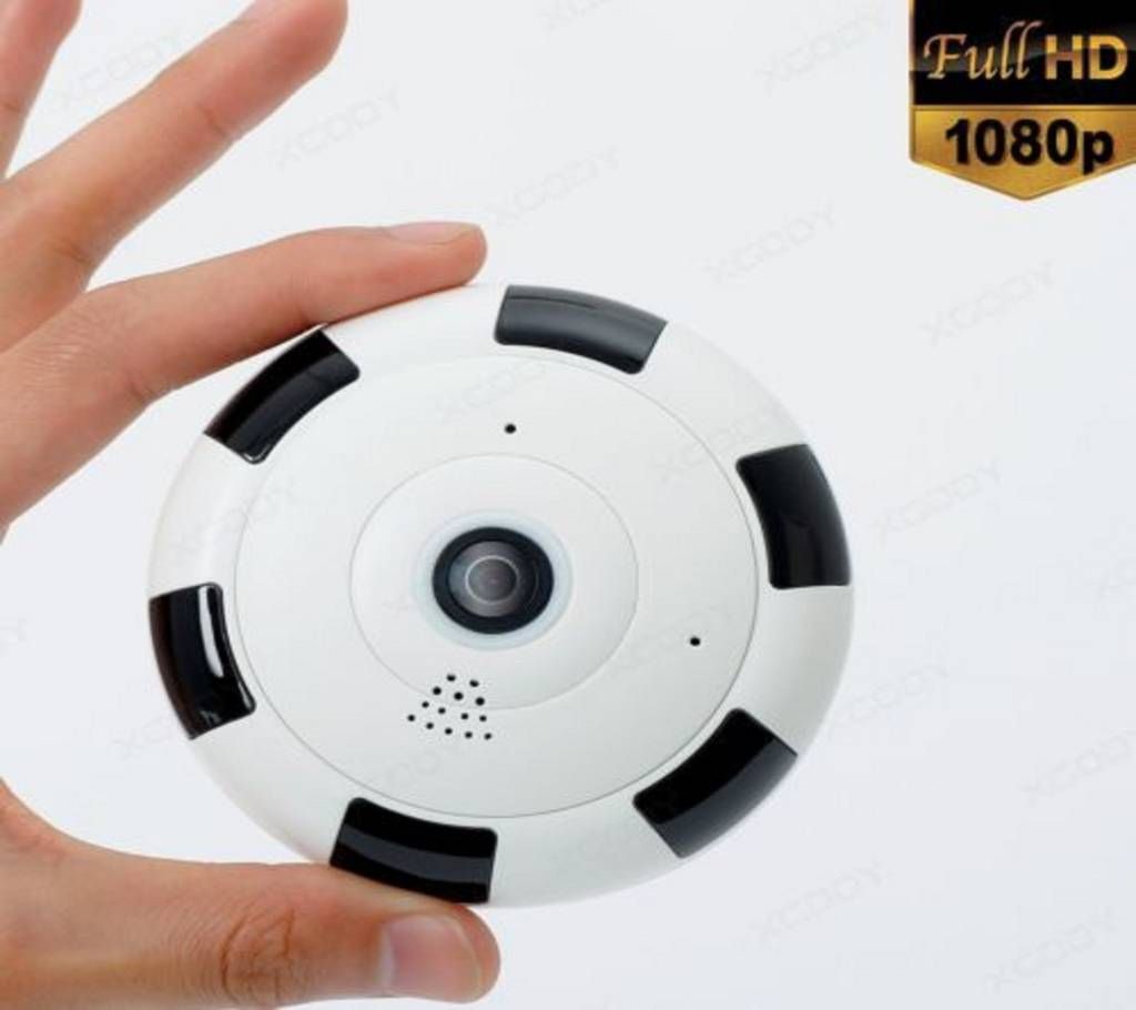 Panoramic Fish Eye Wifi Wireless Camera V380S white