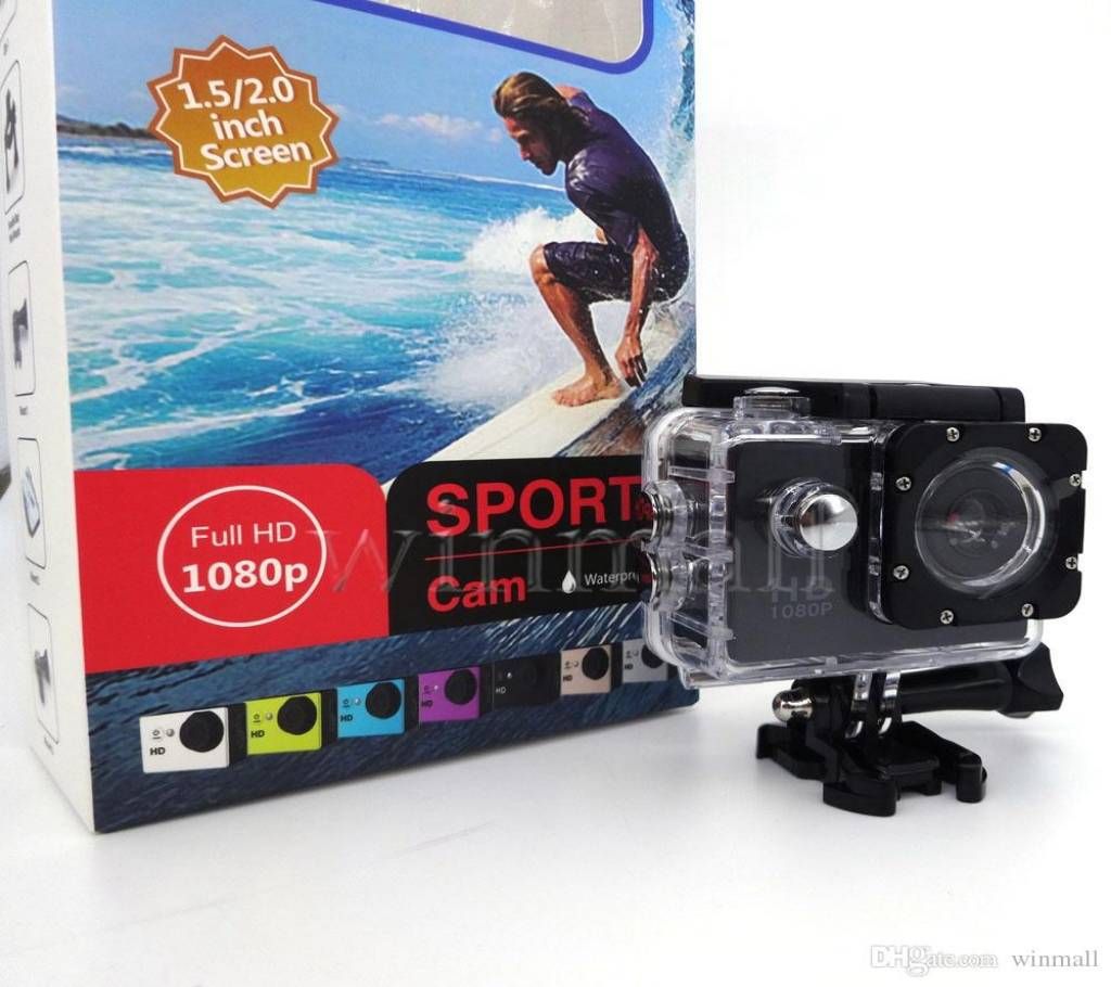 Action Camera HD 1080p 12MP Waterproof Sports Camera (1080P)
