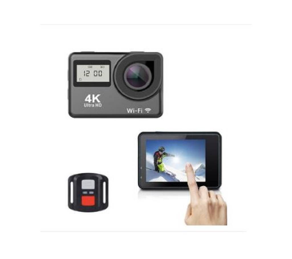 Ultra HD Dual screen 4K WIFI Action Camera 30m waterproof 2.0 Inch 170D 1080p 60fps Sport Cameras Remote Control