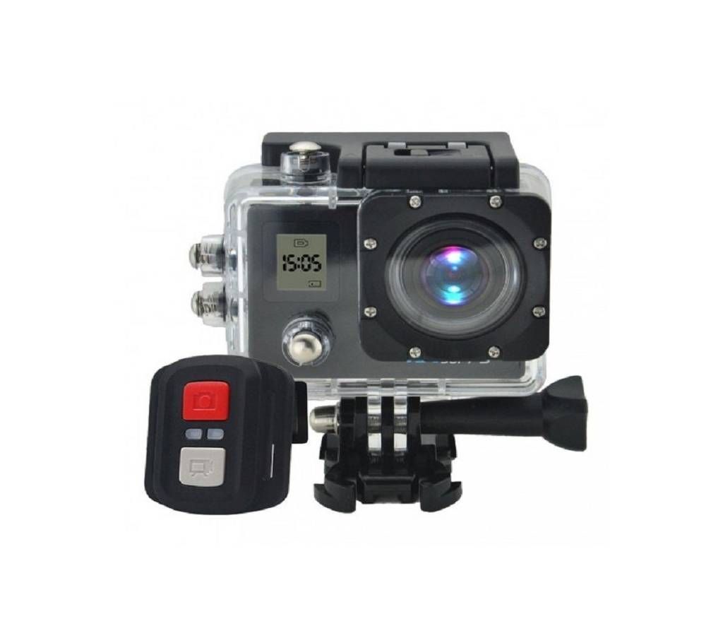 Ultra HD WiFi Action Camera Camcorder Dual Screen Waterproof Sport Action With Remote