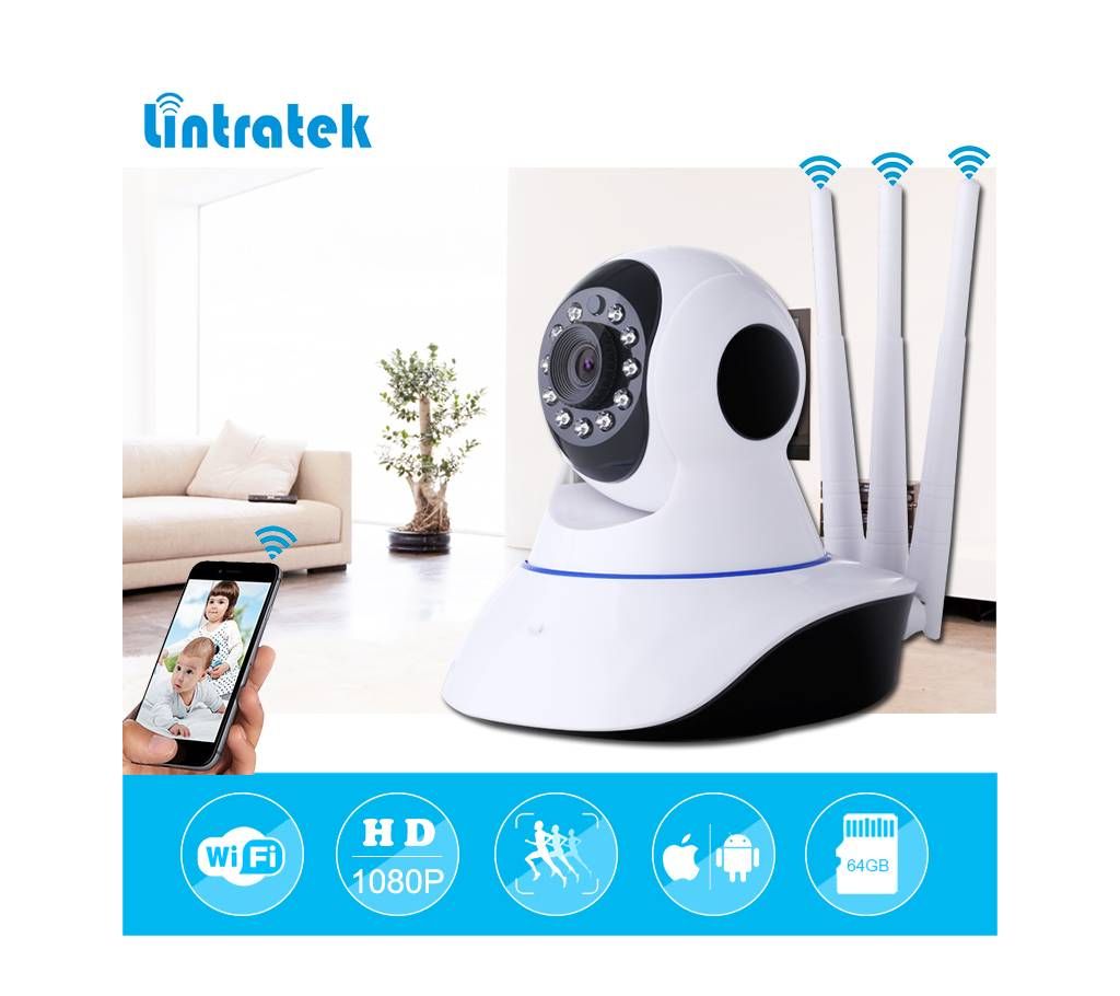 Three Anteena HD WIFI IP Camera