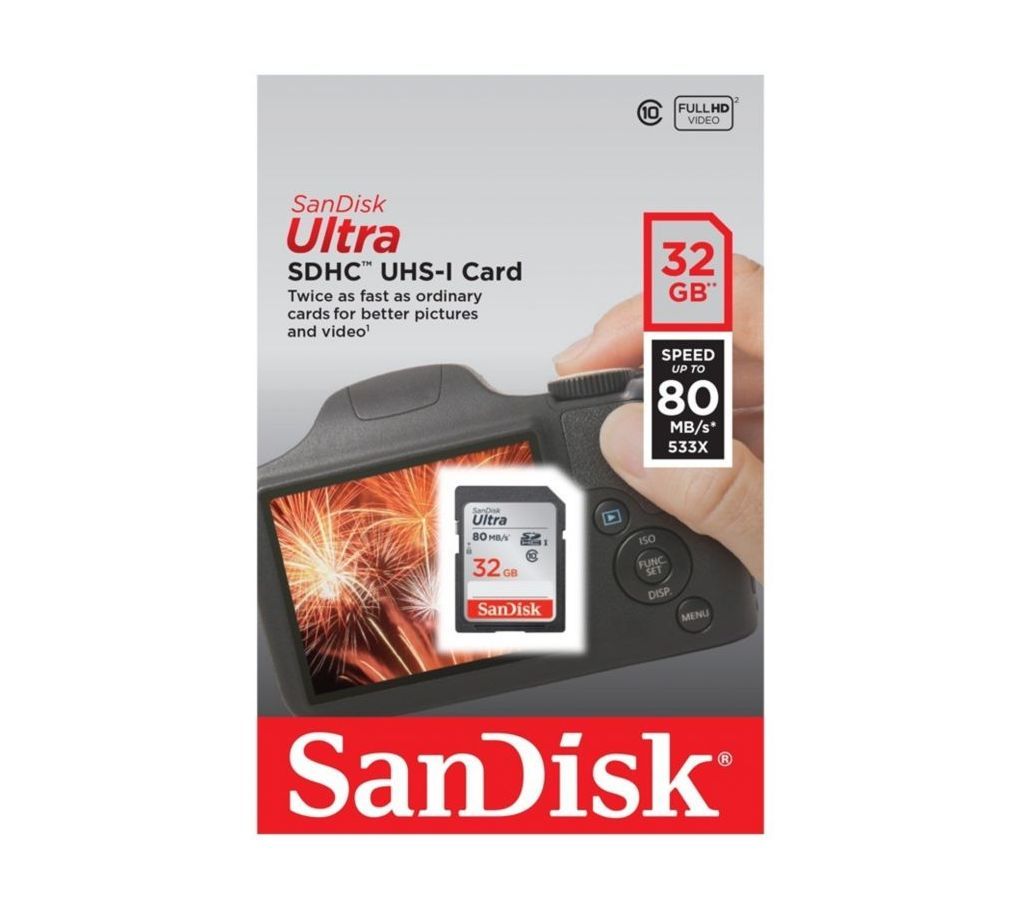 SANDISK SDHC 32 GB 80MBPS 1 Pice
