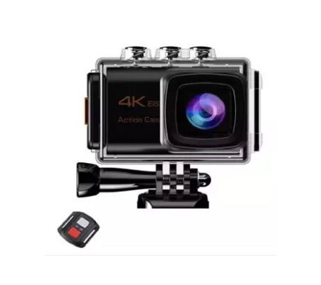Sports Action Camera 4K WiFi EIS 16MP Ultra HD Waterproof with external microphone And Remote