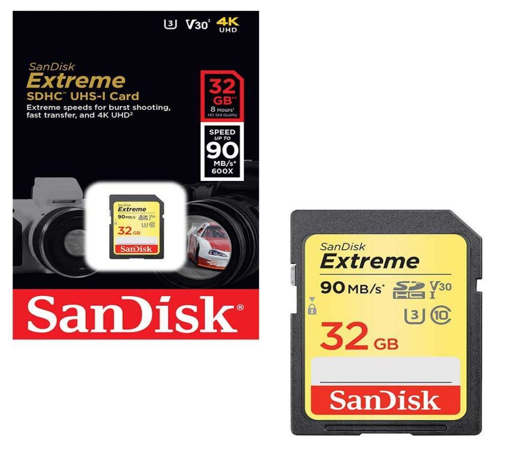 Sandisk Extreme SD SDHC Memory Card UHS-1
