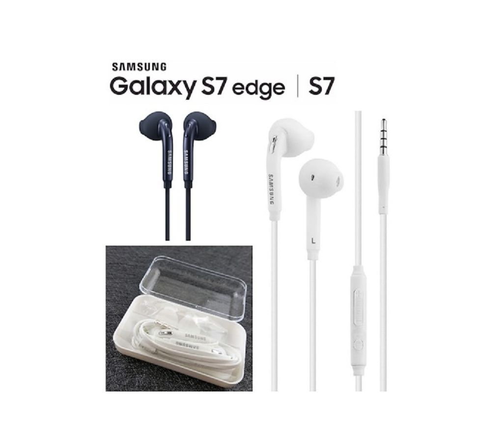 Galaxy S7 & S7 Edge Headset Earphones  White