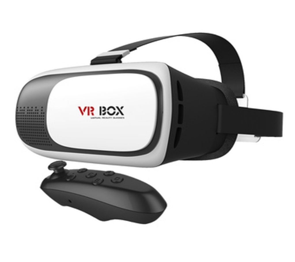 3D Glasses VR BOX 2.0 With Remote Controller - Black