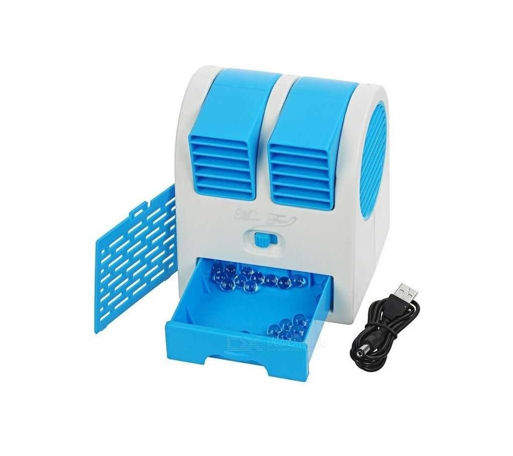 Portable Cooler - White and Blue