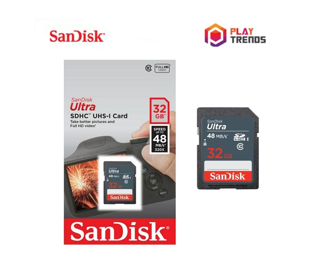 Sandisk 32GB Ultra SDHC 48 Mbps