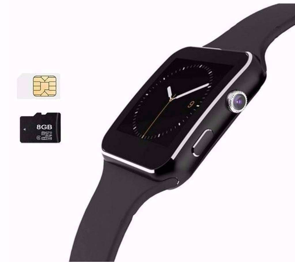 X6 curved screen sim supported smart watch