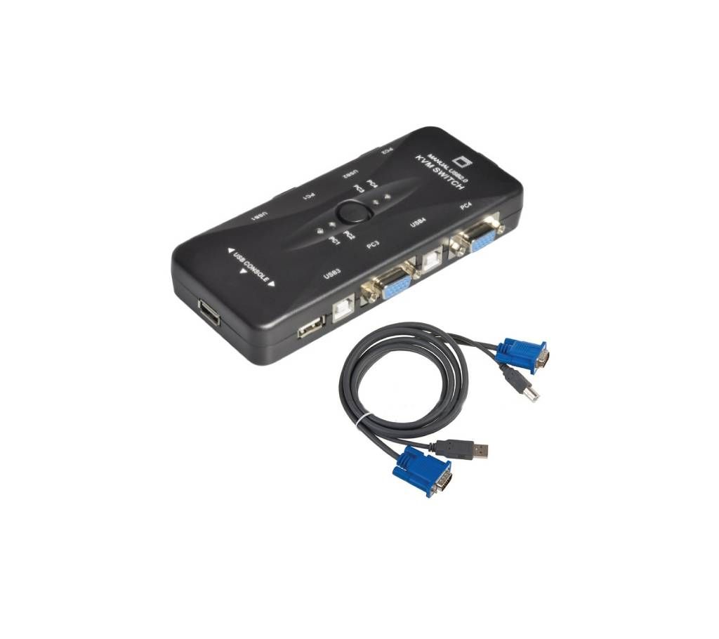 KVM Switch with USB CONSOLE with 4 port
