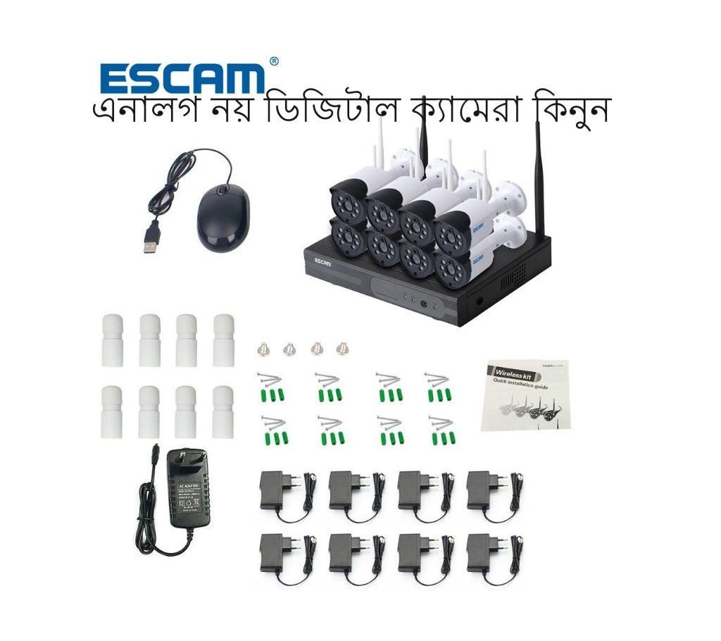 Digital Wireless 8 CH Waterproof Night vision CCTV Camera