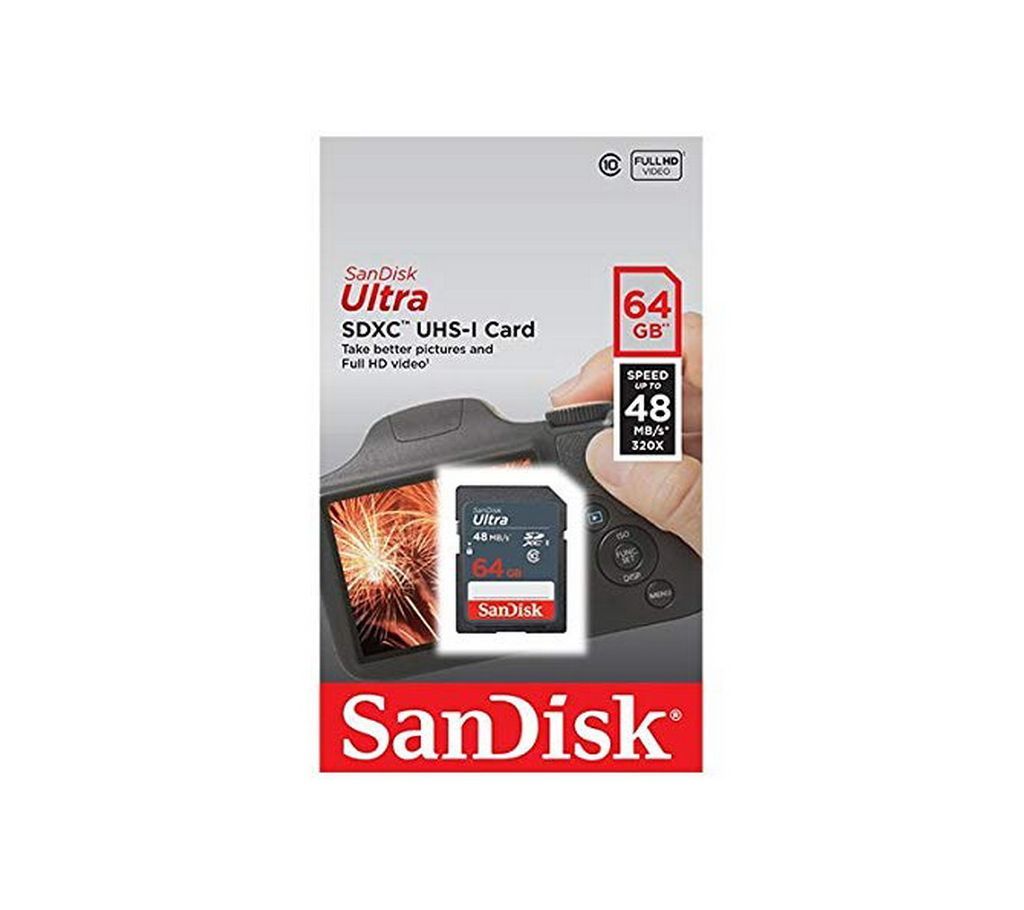 SanDisk Ultra 64GB Class 10 SDXC UHS-1