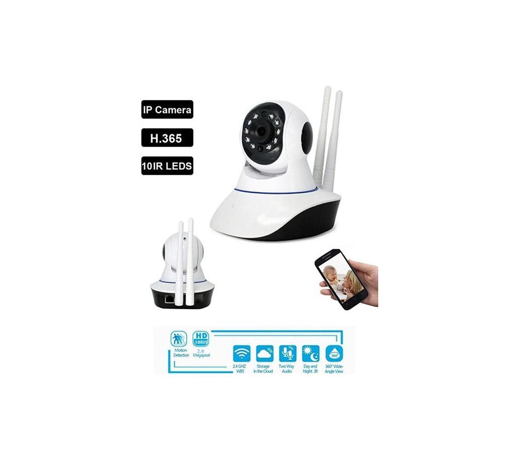 V380-X Dual Antenna WiFi IP Camera Wireless CCTV Camera 360 Degree Newest Security Camera