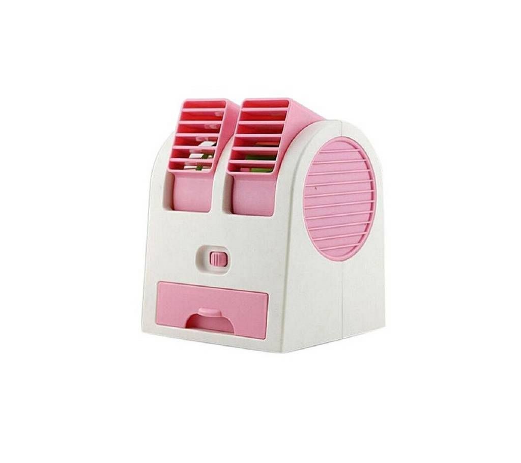 Mini USB Air Cooler - White and Pink