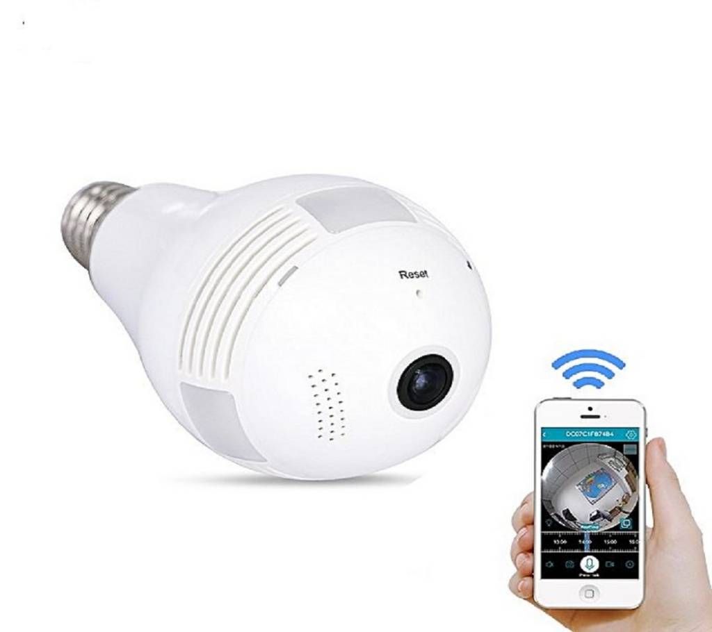 Light Bulb Wifi Camera Panoramic 360 Degree
