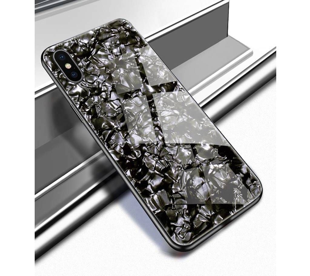 Luxury Bling Conch Shell Sparkling Tempered Glass Case For IPhone Xs Max