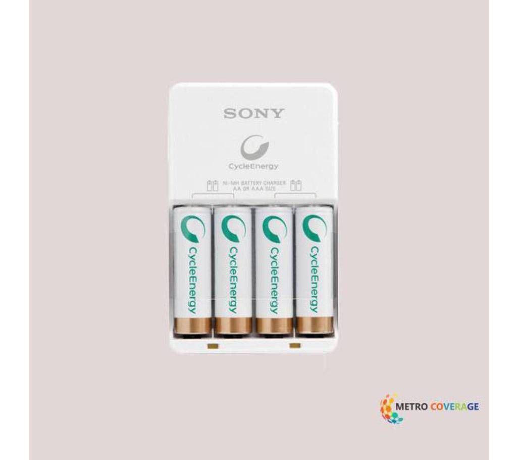 Sony BCG34HH4KN NiMH Charger with 4Pcs 2100 mAh AA Battery