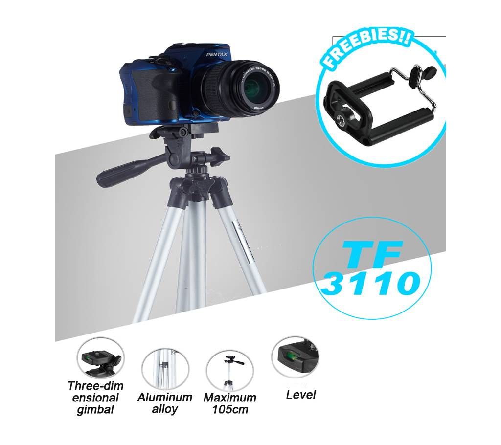 TF-3110A Pro Camera & Mobile Tripod Portable