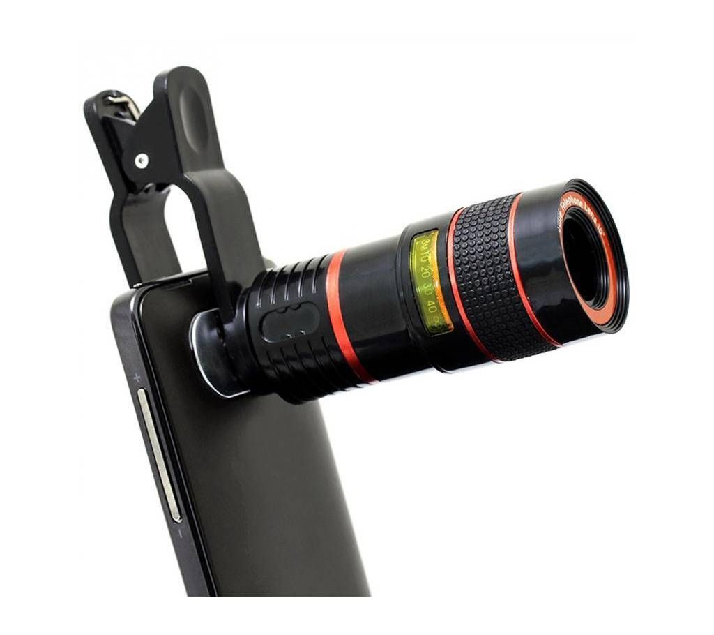 Mobile Telephoto Lens (8X Zoom) - Black
