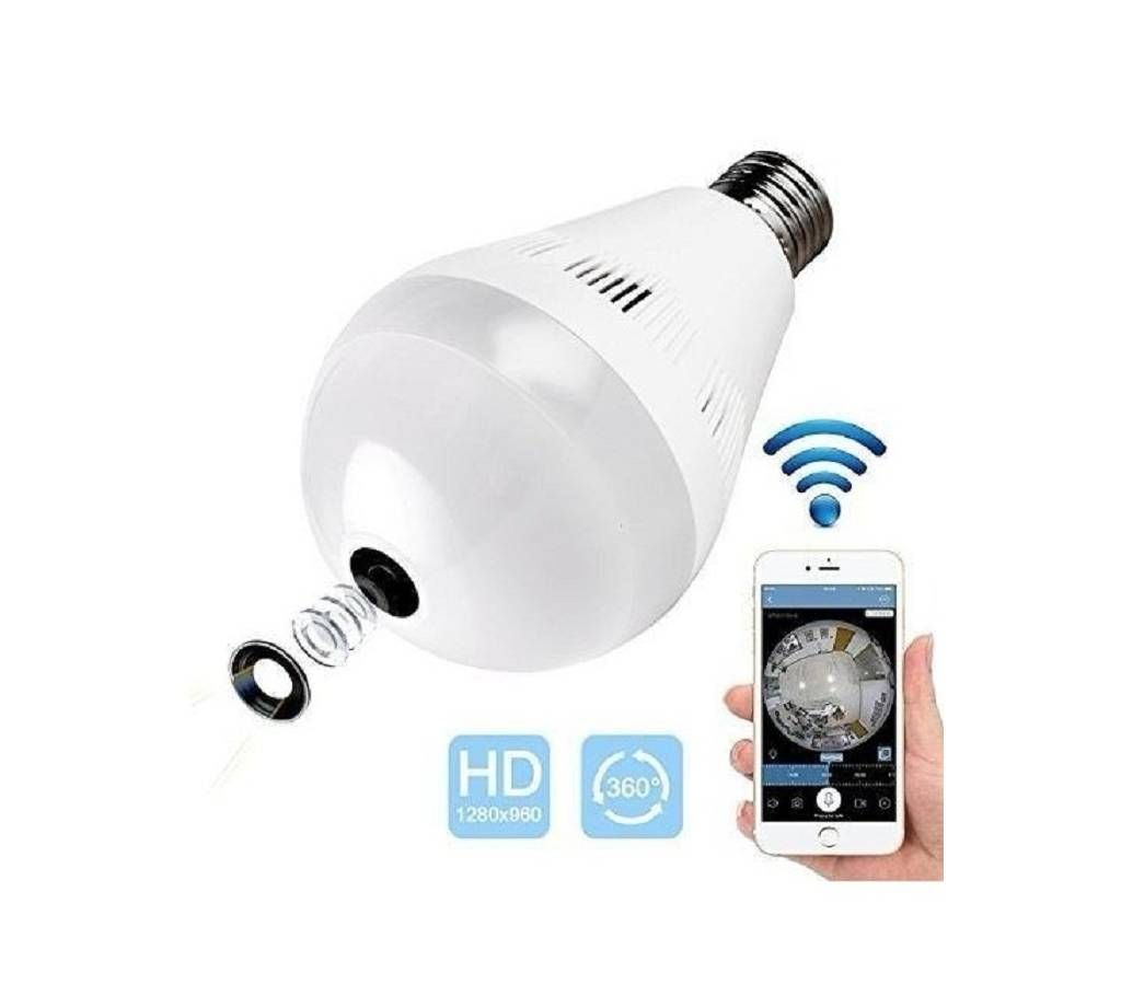 360 Degree Light Bulb Wifi Camera Panoramic 