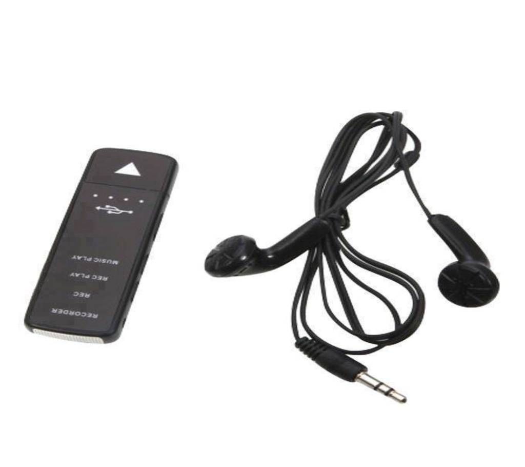 Mini USB 2.0 Rechargeable Voice Recorder - Black (8GB) 