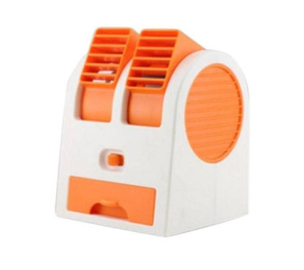 Mini USB Double Fan Air Cooler - Random color