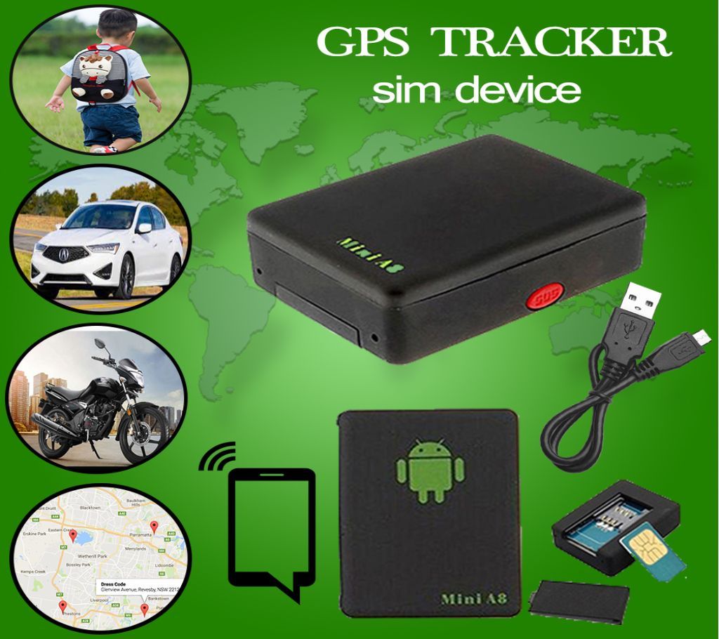 A8 Sim Device GSM/GPRS/GPS Location Tracker