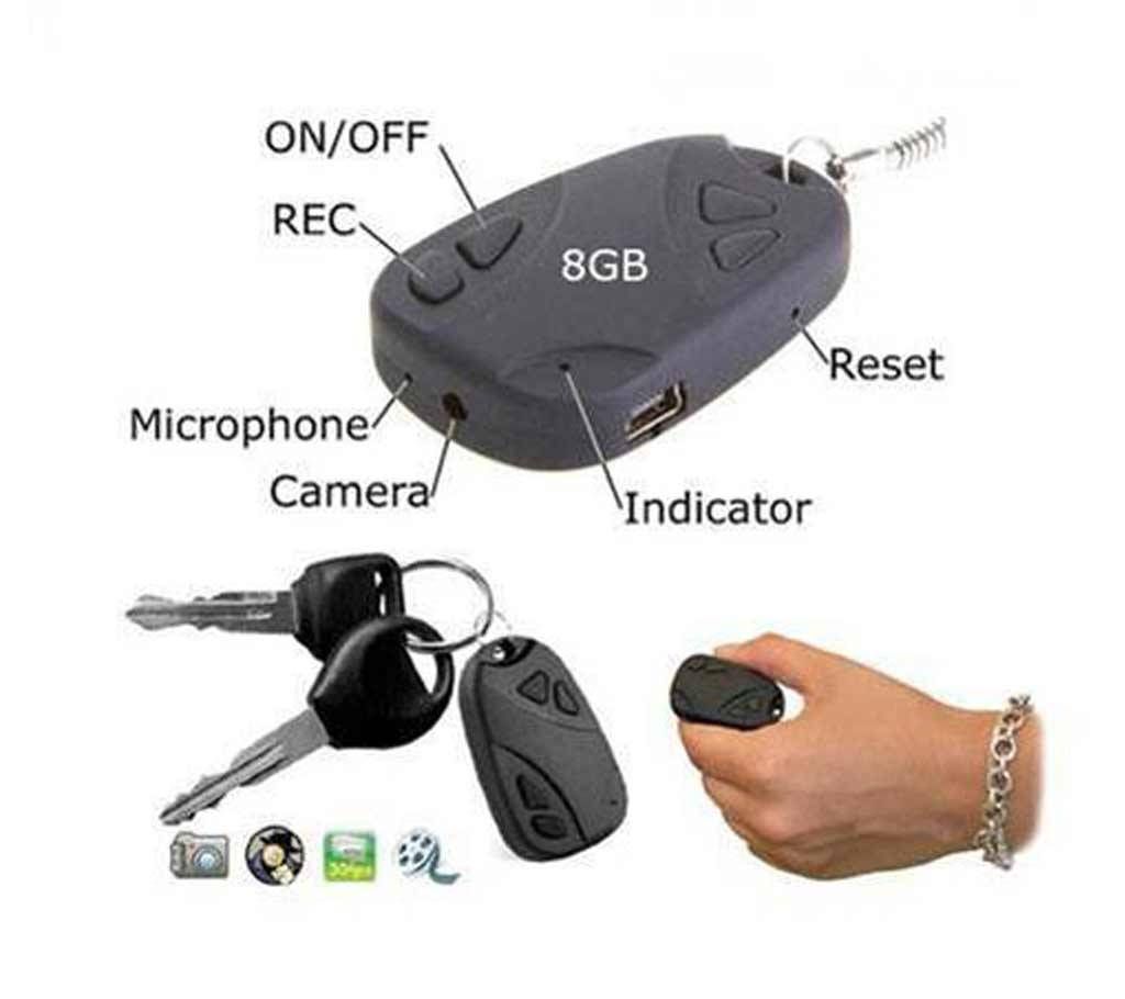 Mini camera key chain ring