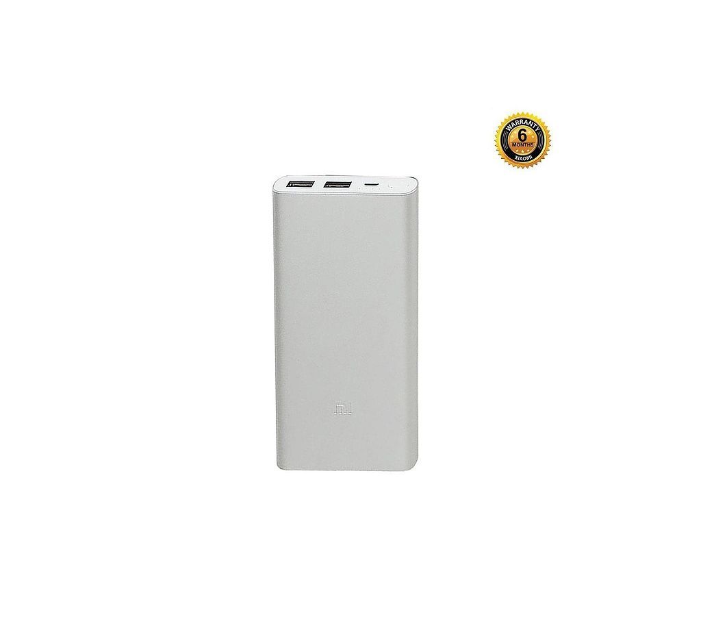 Mi Power Bank 10000mAh 2i (Dual Output) - Silver