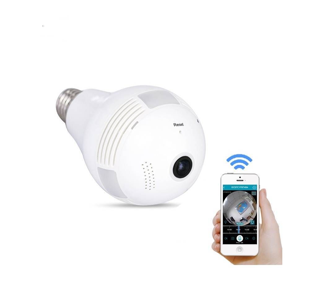 360 Degree Panoramic IP VR Bulb Camera 