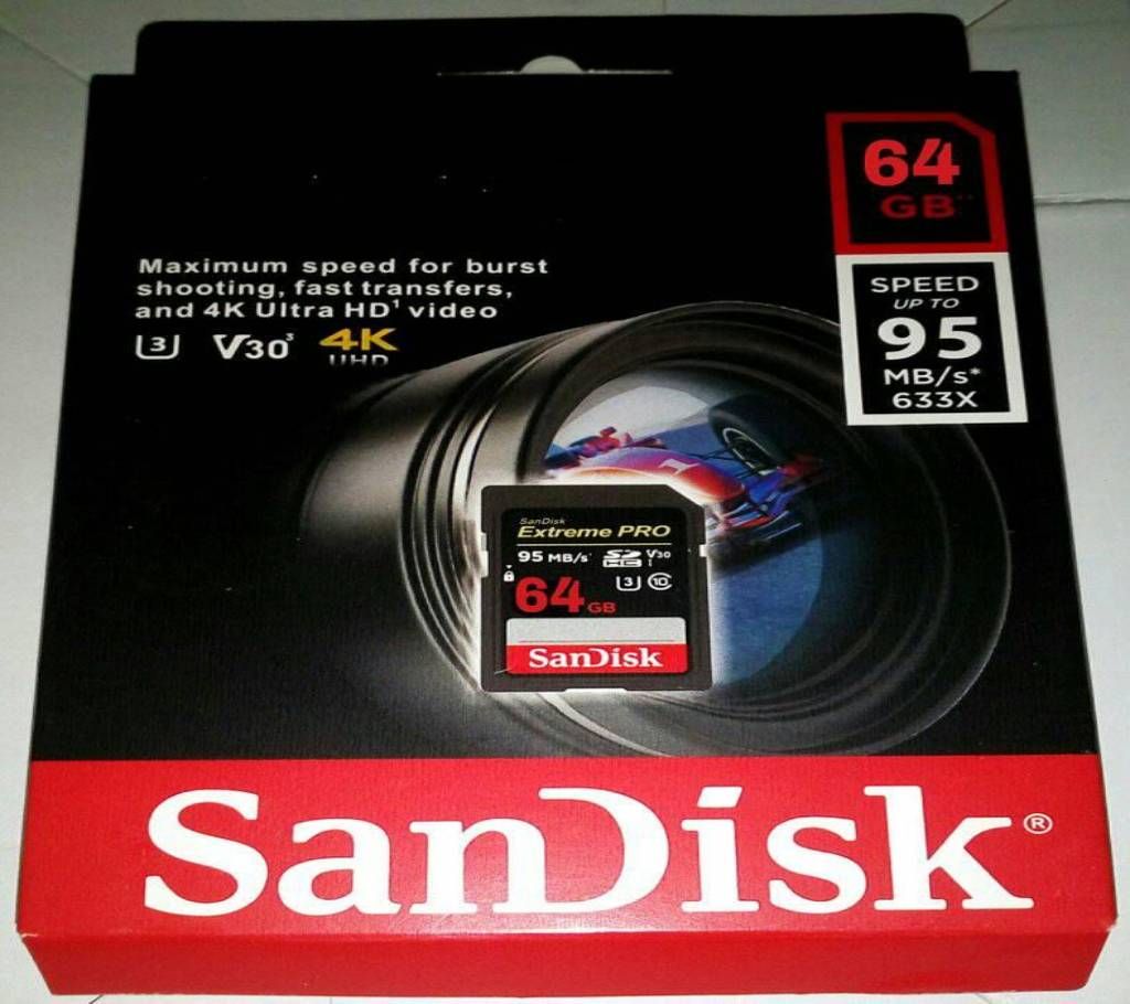 DSLR memory card 64 GB