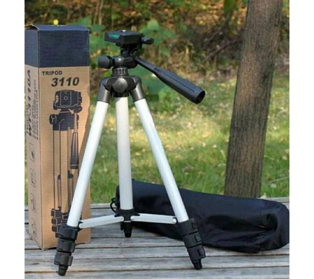 3110 Tripod Aluminum Alloy For Camera and Mobile - Silver