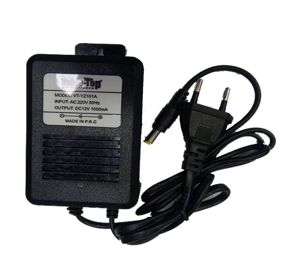 Value Top VT-YZ101A 12V 1000mA CCTV Wall Mount Power Adapter