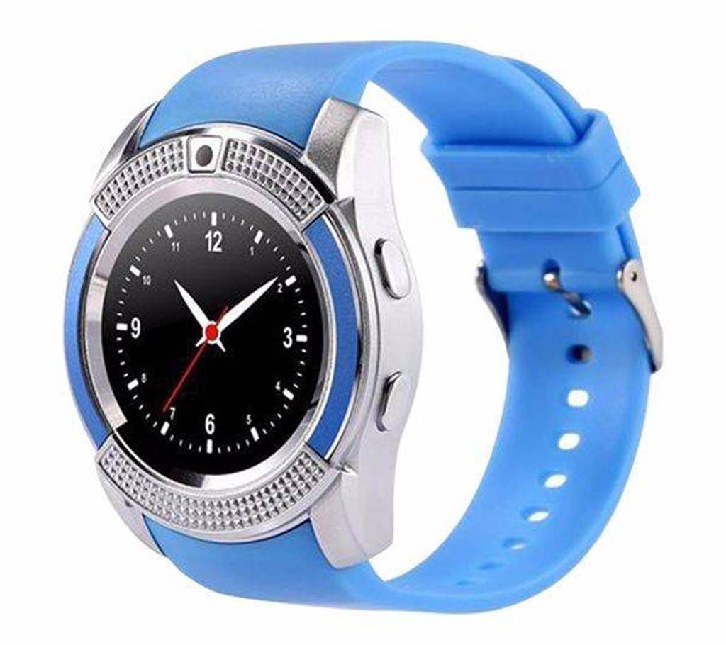 V8 Max Plus Smartwatch- Blue