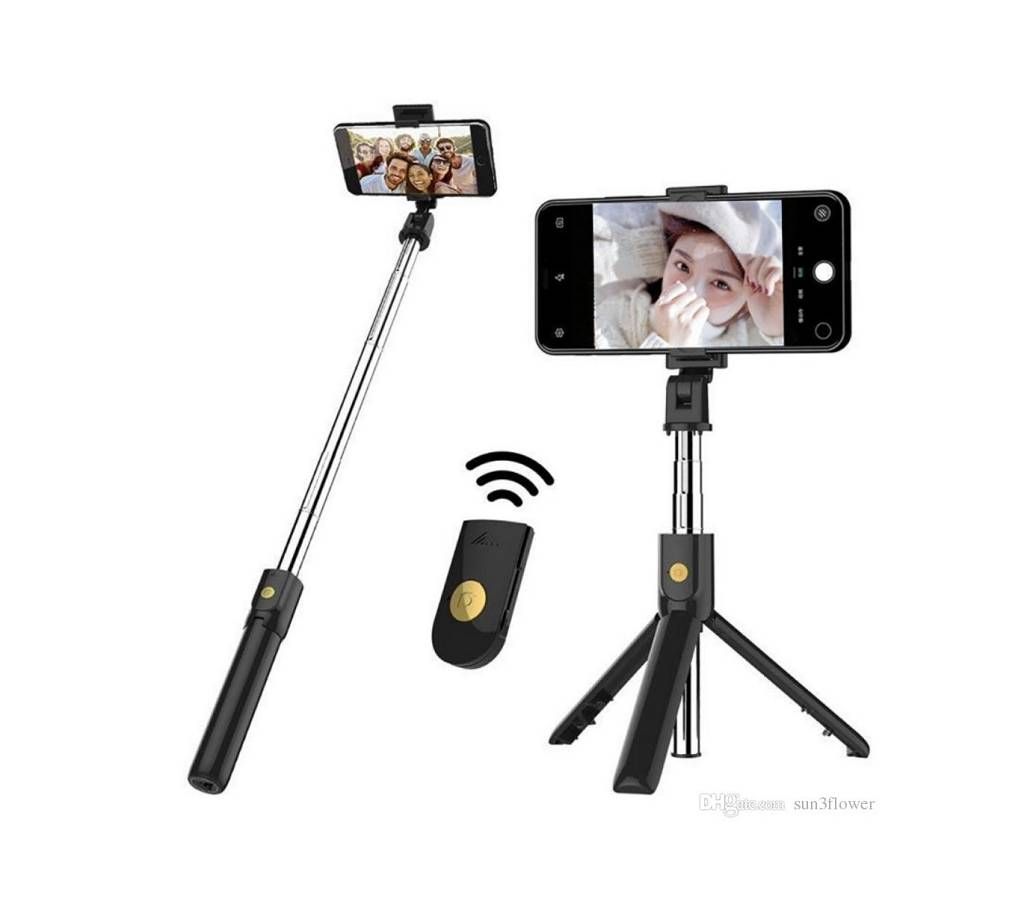 K07 Mobile Phone Bluetooth Selfie Stick With Tripod Integrated Multi-Function Mini Photo Live Artifact Universal