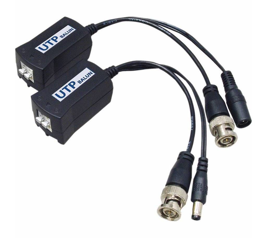 CCTV UTP Video Balun with Power