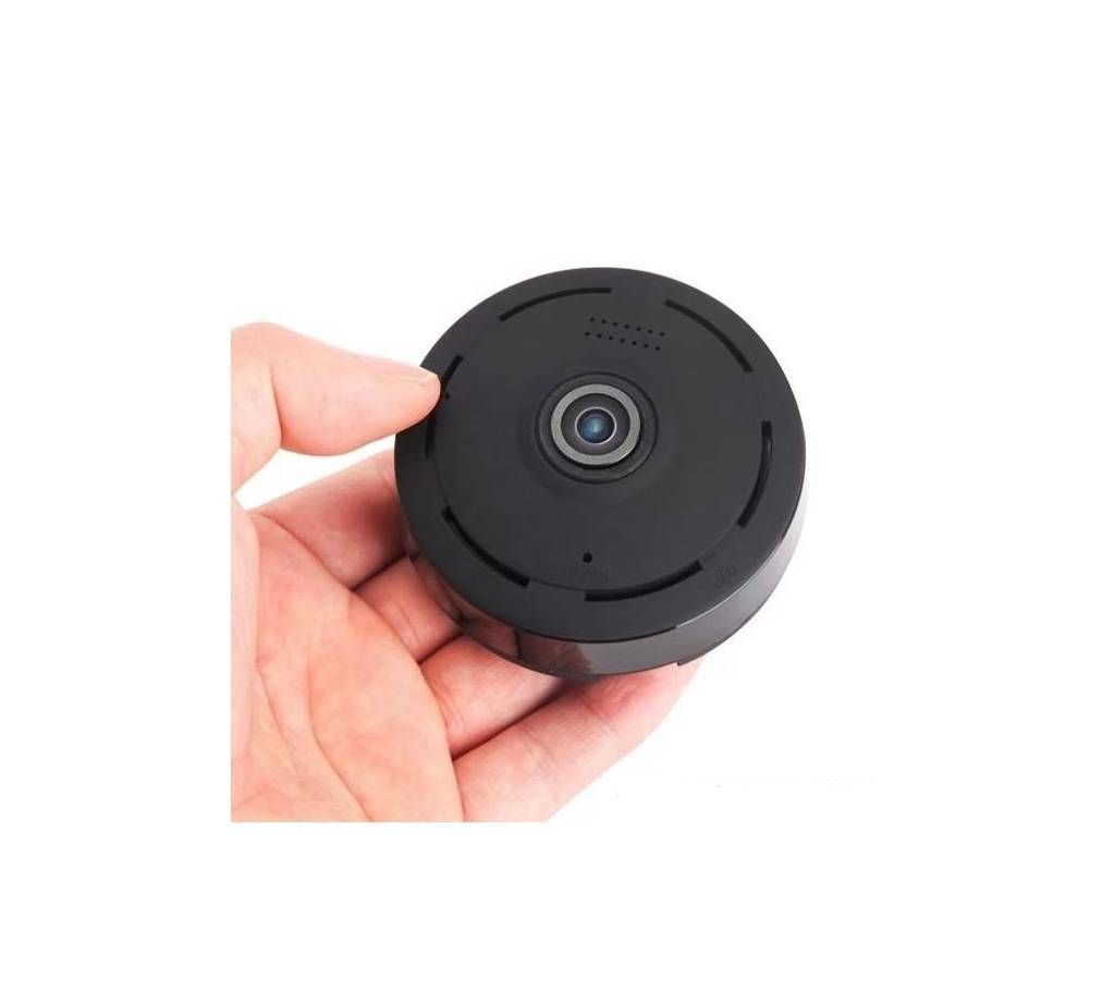 Panoramic Wifi IP P2P Night Vision Mini Camera - Black