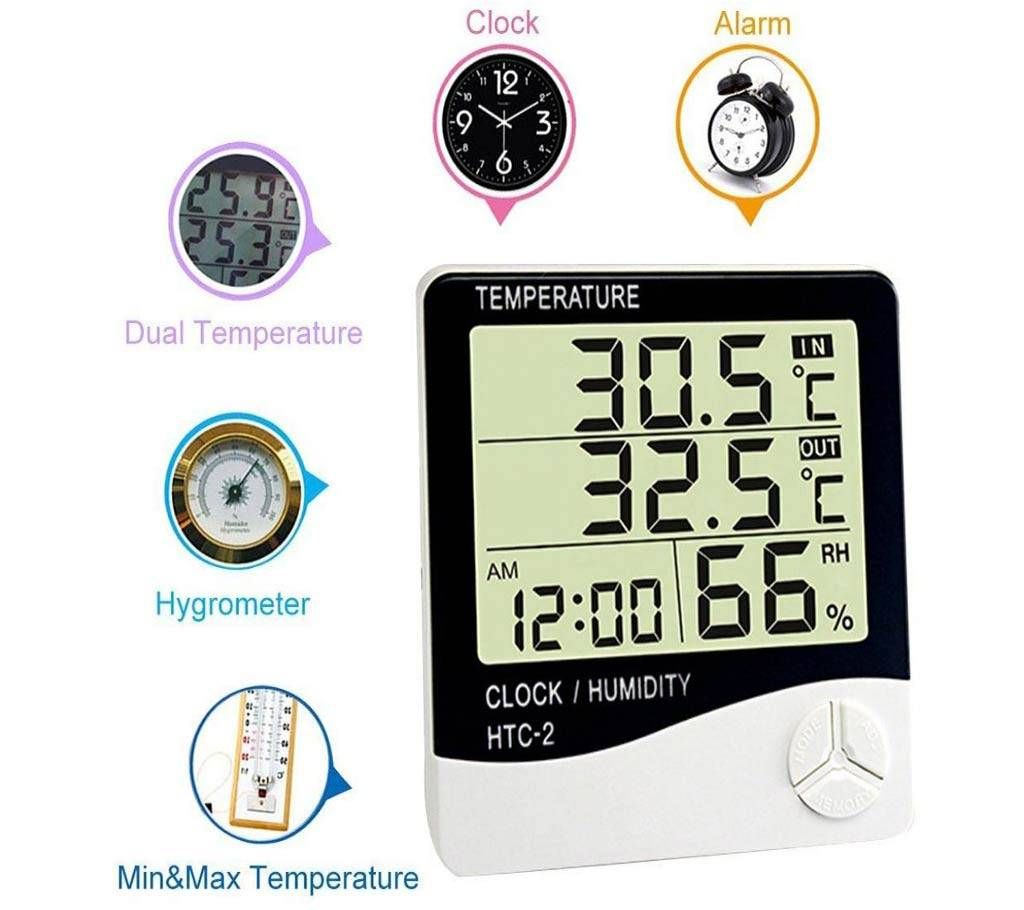 HTC-2 Digital Room Hygrometer (Indoor/Outdoor) with sensor