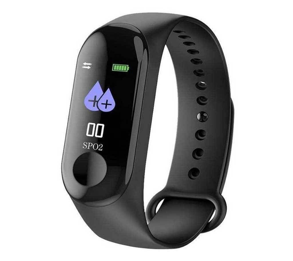M3 Oled Waterproof Smart Band Heart Rate - Black