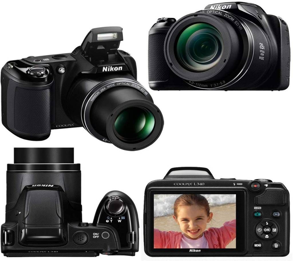 Nikon Coolpix L340 20.2 MP 28x Optical Zoom Digital Camera