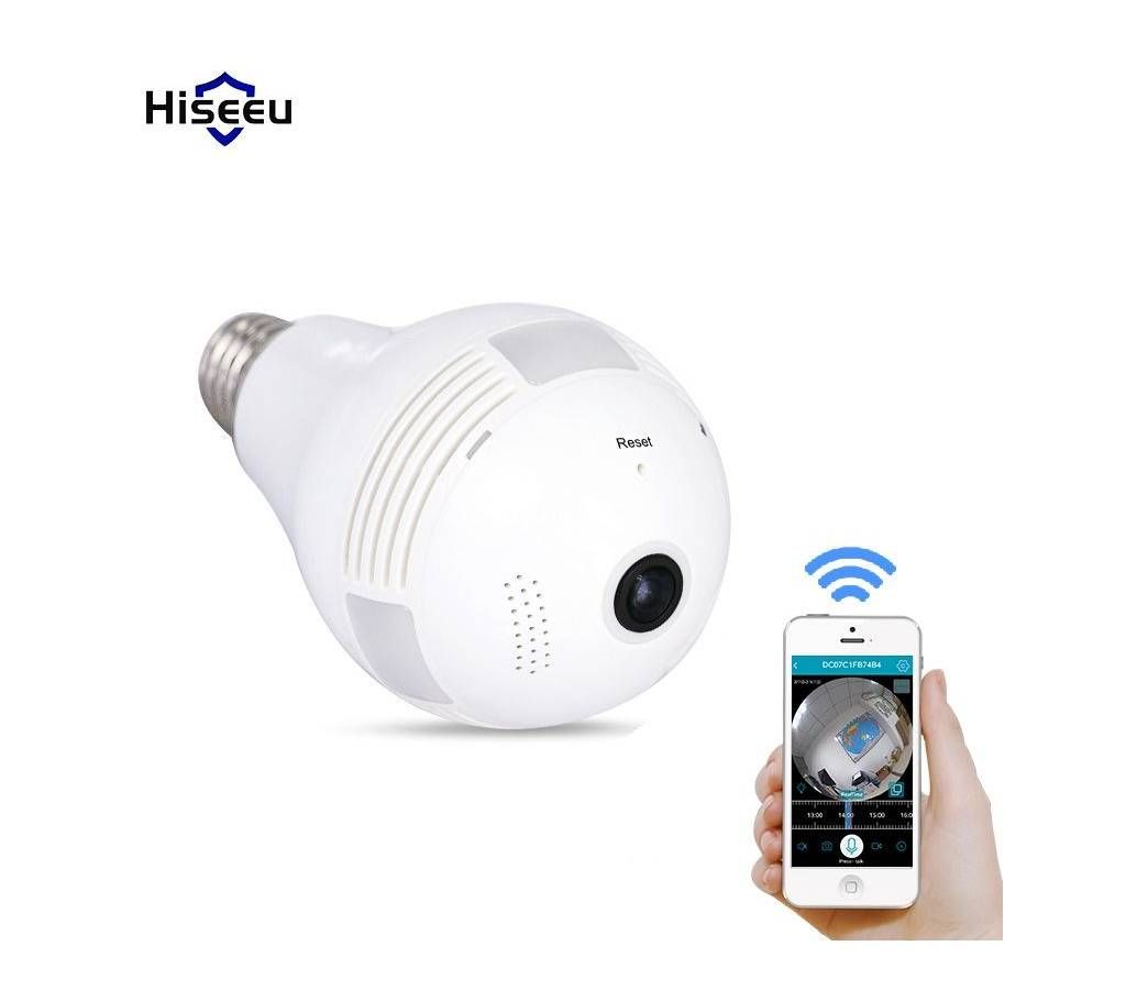 Spy WiFi IP P2P 360 Degree 3D Panoramic VR Camera 